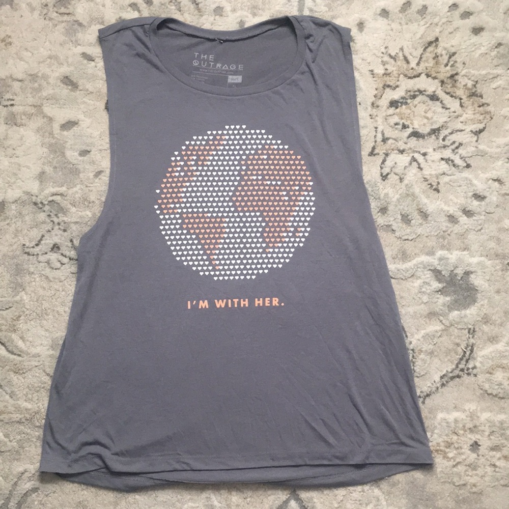 Graphic Muscle Tee Grey XL